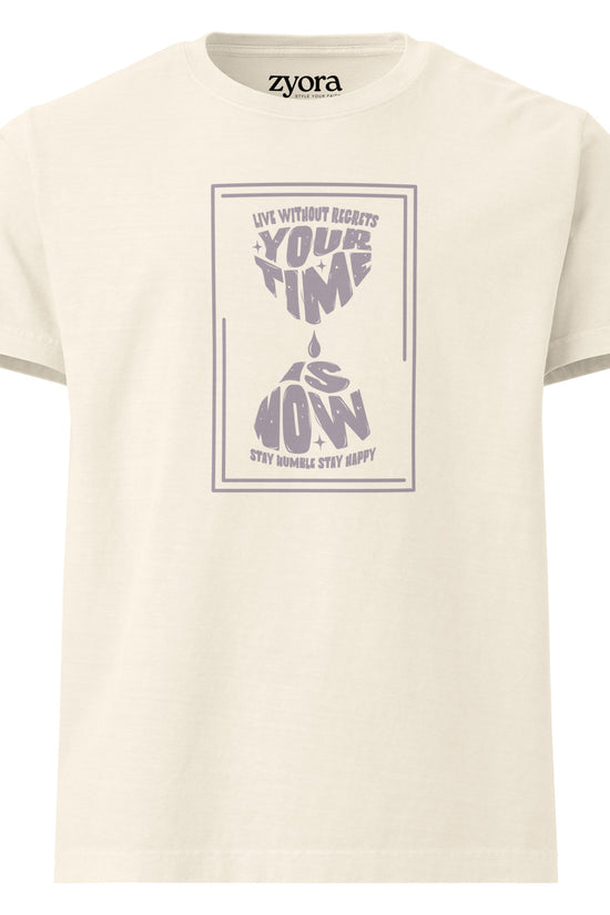 Your Time Is Now - Women Washed Premium Oversized Tee