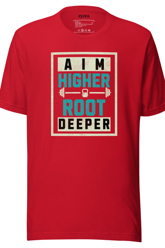 Aim Higher Root Deeper - Unisex Premium Tee